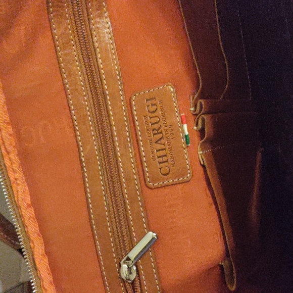 Authentic Chiarugi Genuine Leather Briefcase - Picture 11 of 14